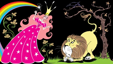 El maravilloso mago de Oz: Glinda la Bruja Buena y el León Cobarde